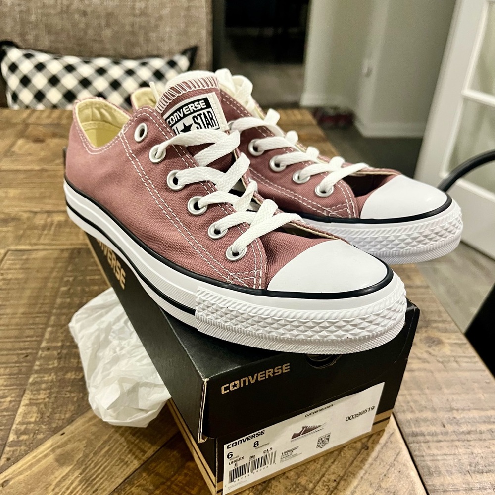 Blush pink Converse sneakers